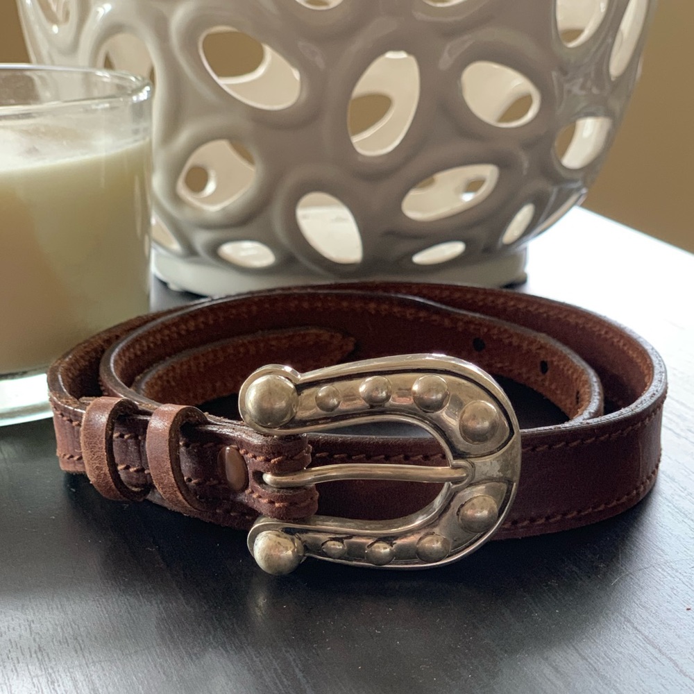 Kieselstein-Cord Collectible Western leather belt